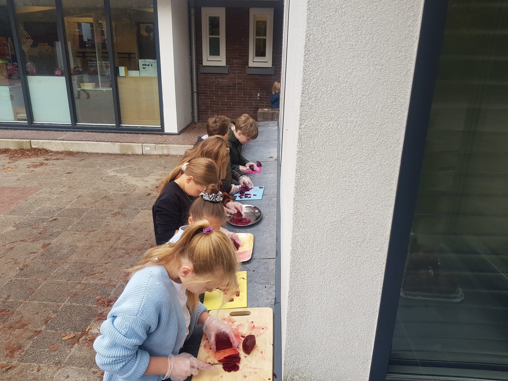 Het eten van de oogst